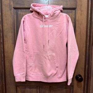 Glossier Pink Hoodie, size XS